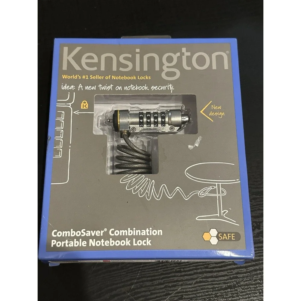 Kensington ComboSaver Combination Portable Notebook Lock for Security Brand New